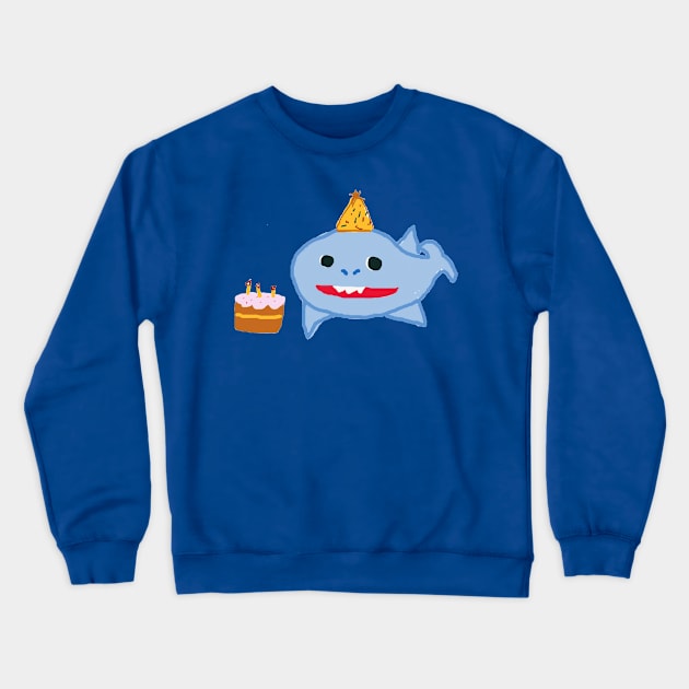 small whale boy Crewneck Sweatshirt by asflowey